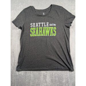 Seattle Seahawks NFL T Shirt Womens Size XL Gray Team Apparel Football Teamwear